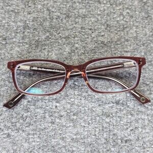 Muse Corvallis Brown/Clear Rectangle 35-002010 Eyeglasses Frames 50-17-140